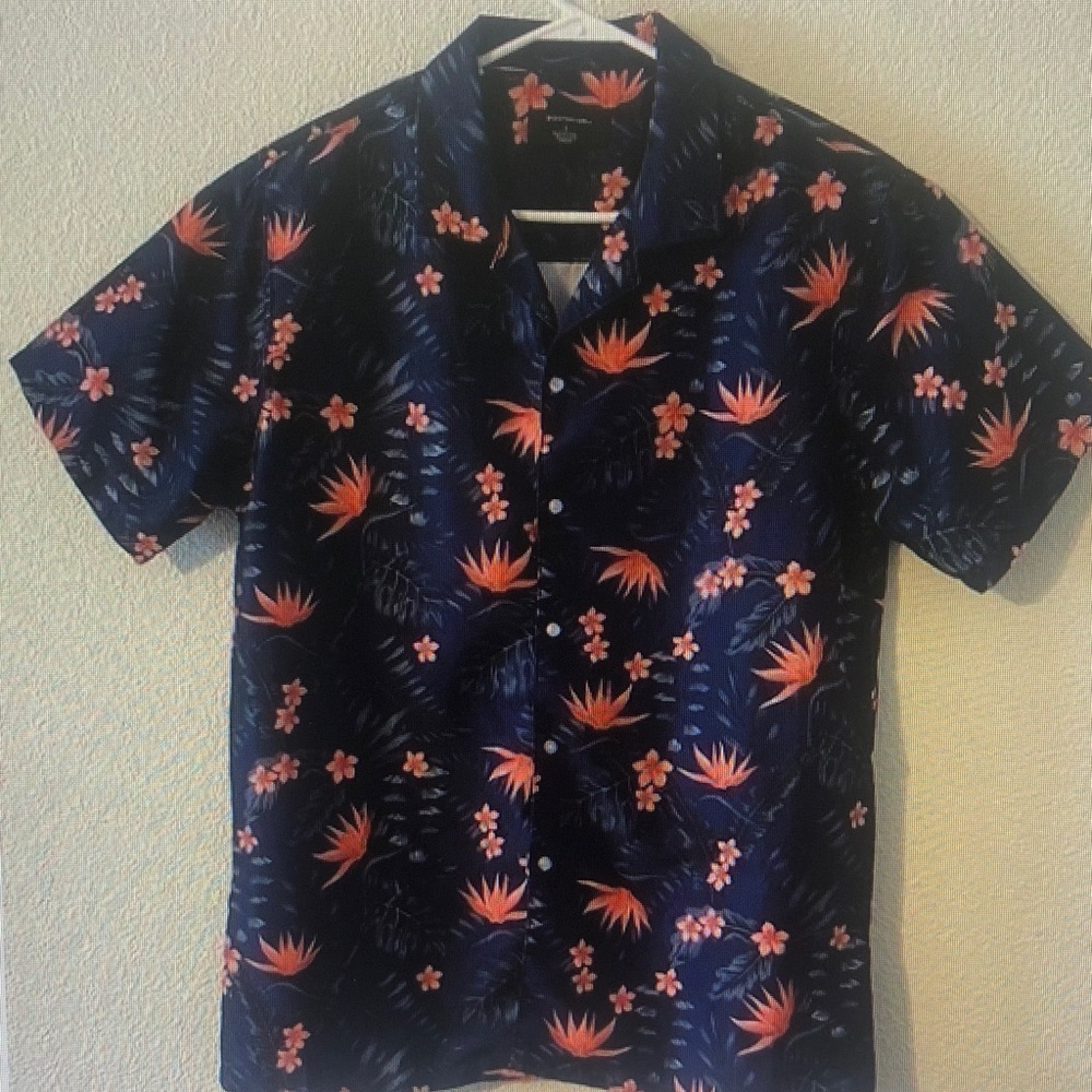 Floral Navy Men's Shirt